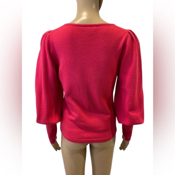 French Connection Square Neck Bishop Sleeves pullover size L - Picture 4 of 4